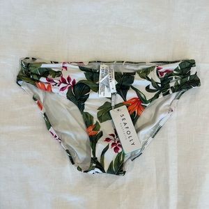 NWT Seafolly Ruched Side Retro Pant Jungle Out There Print US Size 8